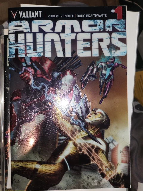 Armor Hunters #1 Chromium Variant Edition NM Valiant Comics wraparound cover 