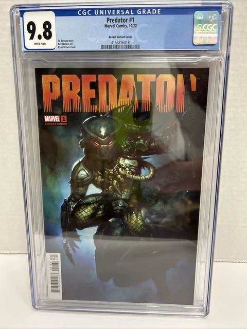 Predator #1 Ryan Brown 1:25 Variant  Marvel Comics 1st Print CGC 9.8 White Pages