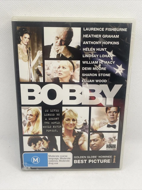 Bobby DVD Region 4 VGC RARE Drama History Heather Graham Free Postage