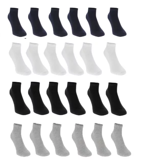 6 Pairs Childrens Sports Socks Trainer Socks Liners 8 9 10 11 12 13 1 2 3 4 5 6