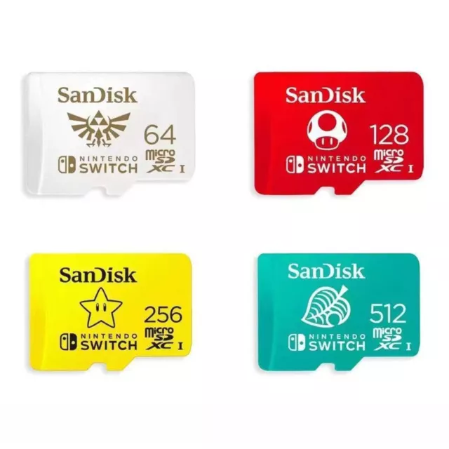SANDISK NINTENDO SWITCH Memory Card micro SD SDHC 512GB 256GB 128GB 64GB  LOT