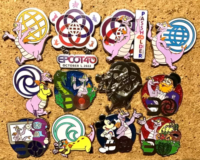 Disney Pin Epcot Anniversary 30th 40th Assorted Lot Figment LR LE WDW You Choose