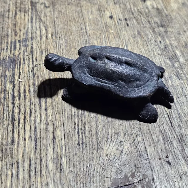 Antique 19th Century Heavy Bronze Tortoise Figure. Free Post