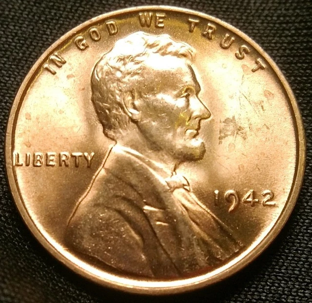 1942-P BU Uncirculated Lincoln Cent Wheat Penny