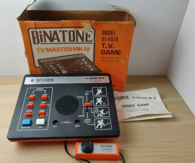 BINATONE TV MASTER MK 4 IV Model 01 4974 Vintage Retro TV Game