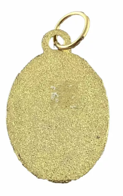 CATHOLIC SACRED HEART Of Jesus Colorized Gold Tone Religious Medal $5. ...