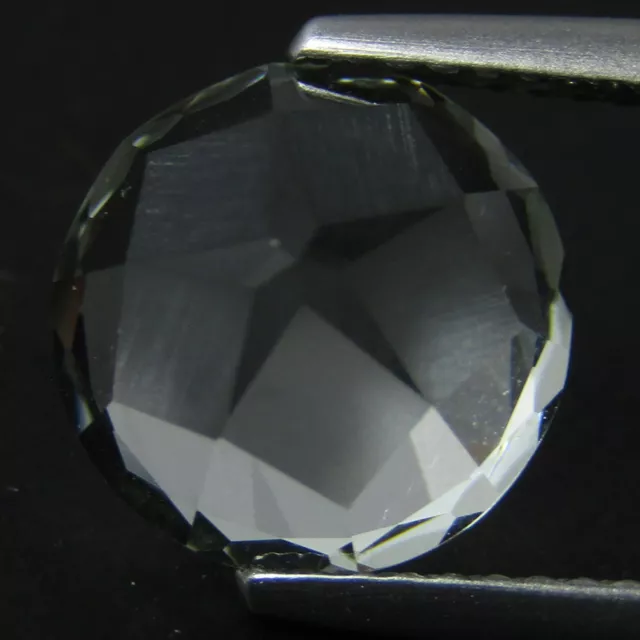 2.89Cts Wow Natural Amazing White Topaz 8.8mm Round Star Inside Cut Ref VIDEO 3