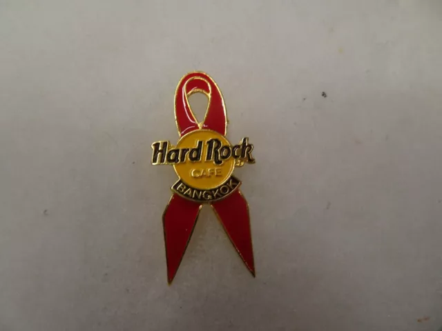 Hard Rock Cafe pin Bangkok Red AIDS Awareness Ribbon