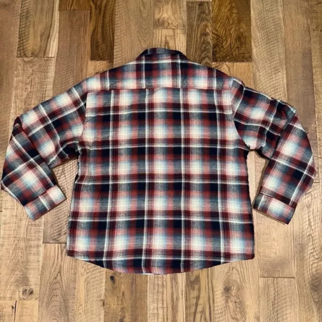GRIZZLY MOUNTAIN MEN’S Sherpa-Lined Snap Plaid Flannel Shirt Jacket ...