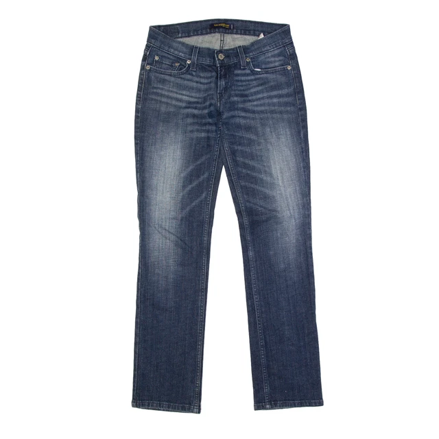 Jeans LEVI'S 524 Too Superlow blu denim sottili pietra dritta lavati da donna W28 L31
