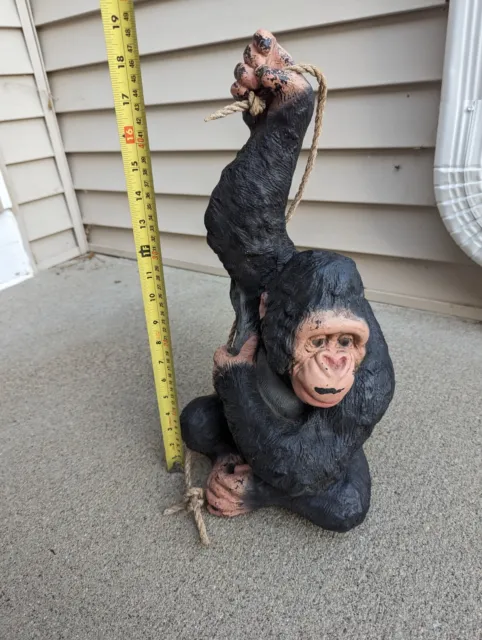 Vintage Black Hanging Monkey Ape Orangutang - Free Shipping