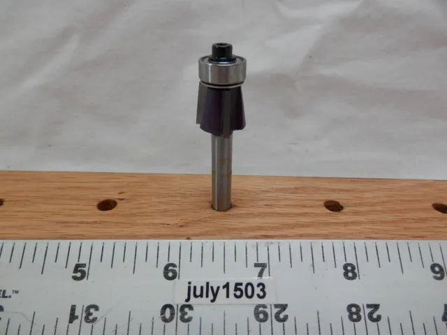 (1) NEW  Grizzly 7.5° Chamfer/Trim/Bevel Carbide Tip Router Bit Glue Bearing g2