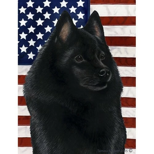 Patriotic (D2) House Flag - Schipperke 32101