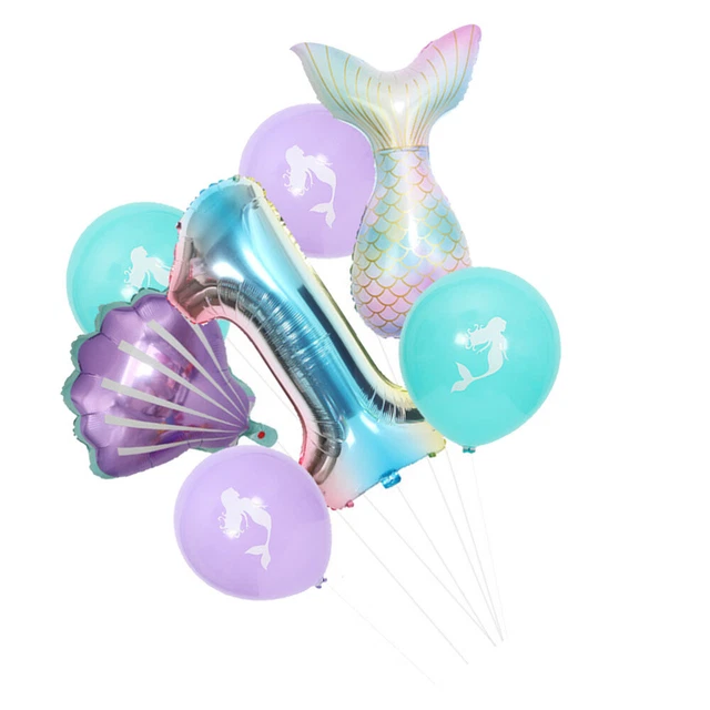 Pellicola alluminio palloncino 1 decorazione compleanno oggetti di scena coda