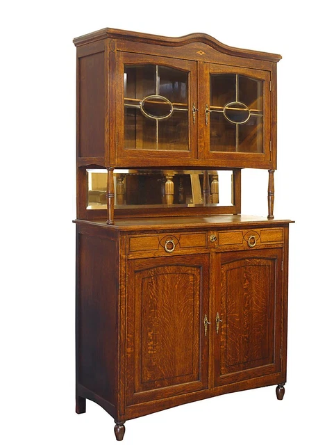 Credenza Buffet 4 Ante 140 Cm, Mobile Cucina In Legno Vintage, Armadio Per Sala Da Pranzo E Ingresso - 2