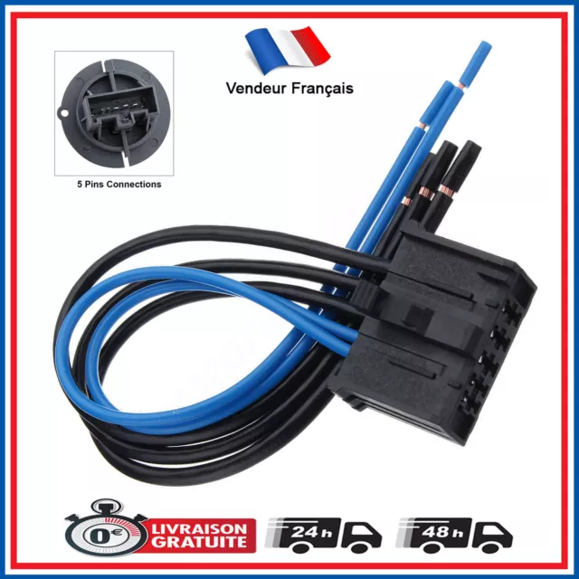 Chauffage Ventilateur Contrôle Résistance + Cable Broche prevu pour 307 -  6450JP