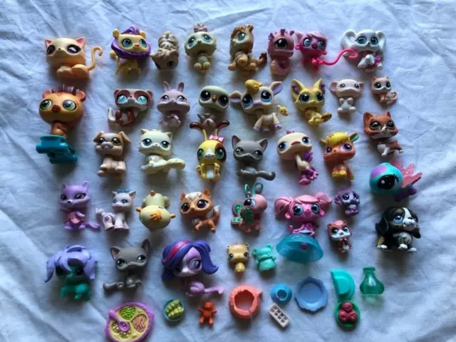 🐈 Littlest Pet Shop Lot 36 figurines PETSHOP PET SHOP HASBRO LPS divers 🐈