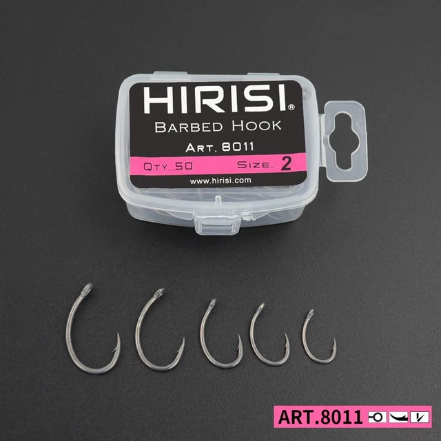 Barbed Hooks Fishing Terminal 50pcs Carp Coarse Freshwater Professional