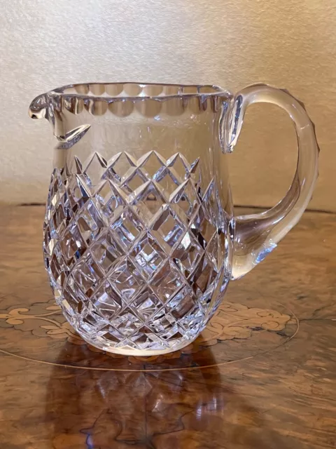 Vintage Crystal Diamond Cut Jug