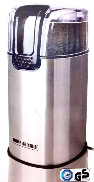 Elektrische Kaffeemühle Mahlmaschine für Kaffeebohnen Nuss Senf Gewürze Bohnen