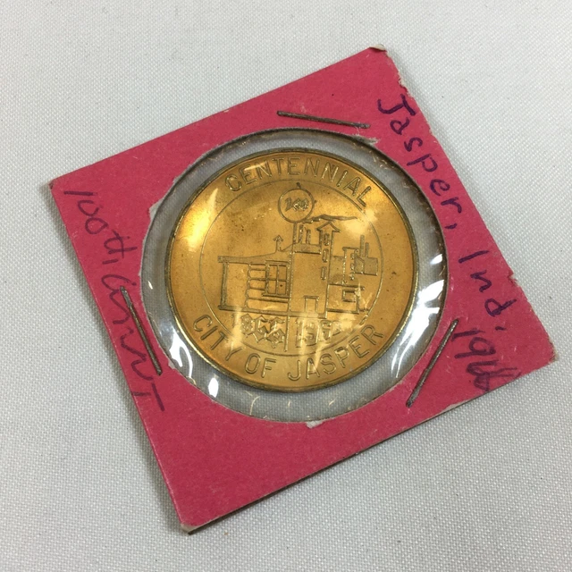 Jasper Indiana 100th Anniversary Centennial Token Collectors Coin Dubois County
