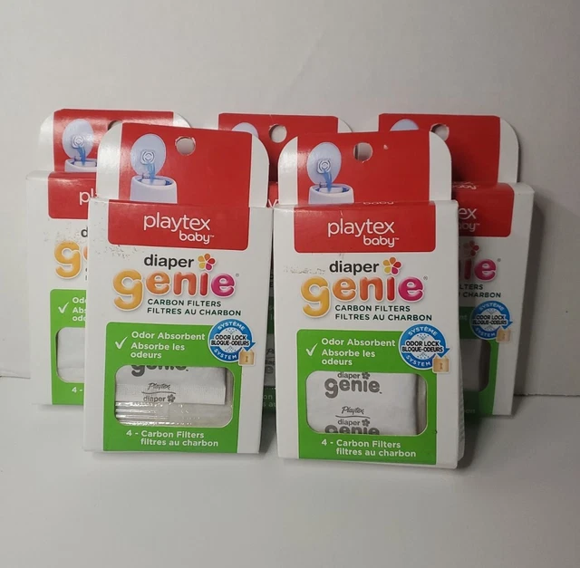 Lot of 5 Diaper Genie Playtex Carbon Filter Refill 4 Filters Per Box = 20 Total