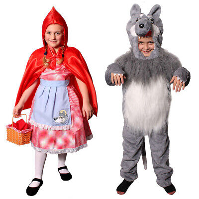 Bambini Little Red Riding Hood & Lupo Cattivo Costumi Scuola Libro Giorno Costume