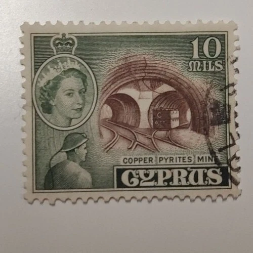 Briefmarke Zypern 1955: Mi 167 gestempelt