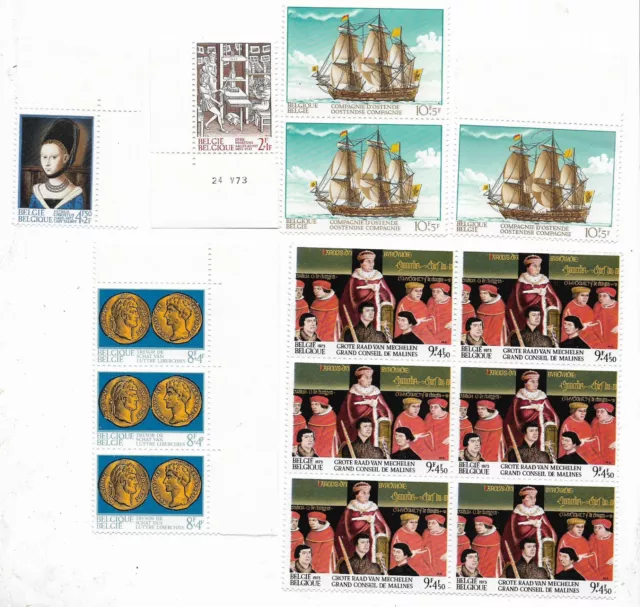 1973 - YT 1669 / 1671 / 1672 / 1673 / 1674 - Livraison 0€ dès 5 lots groupés