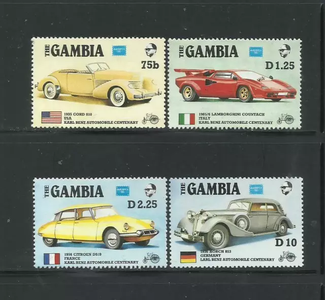 GAMBIA. Año: 1986. Tema: "AMERIPEX-86". (II).