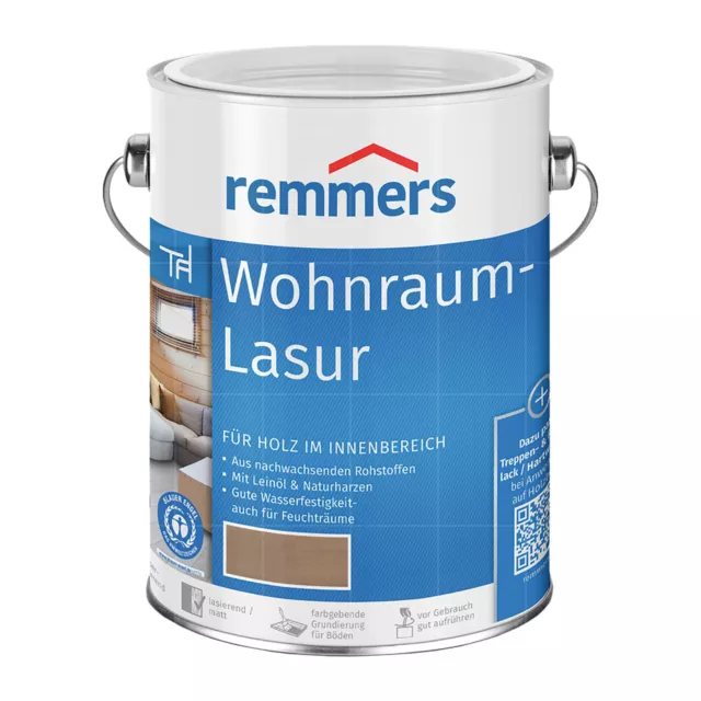 REMMERS WOHNRAUM-LASUR - 0.75 LTR Holzlasur Möbellasur Wandlasur Türenlasur