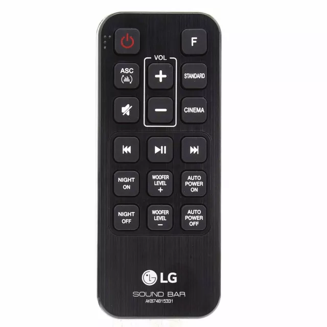 Genuine Original LG AKB74815331 Sound Bar Remote Control for SH4 SHC4