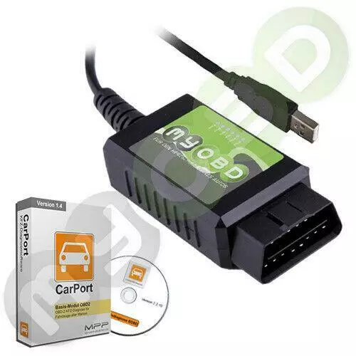 ELM 327 Diagnose Interface + Carport OBD Software Vollversion alle KFZ Marken