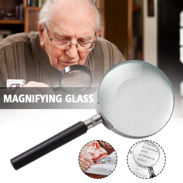 Magnifying Glass 10x Handheld Magnifier For Reading, Science, Seniors R1S0