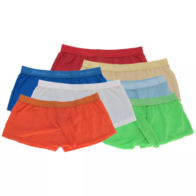 6 Pack Mens Boxer Shorts Bulge Pouch Soft Underwear Cotton Trunks  Underpants