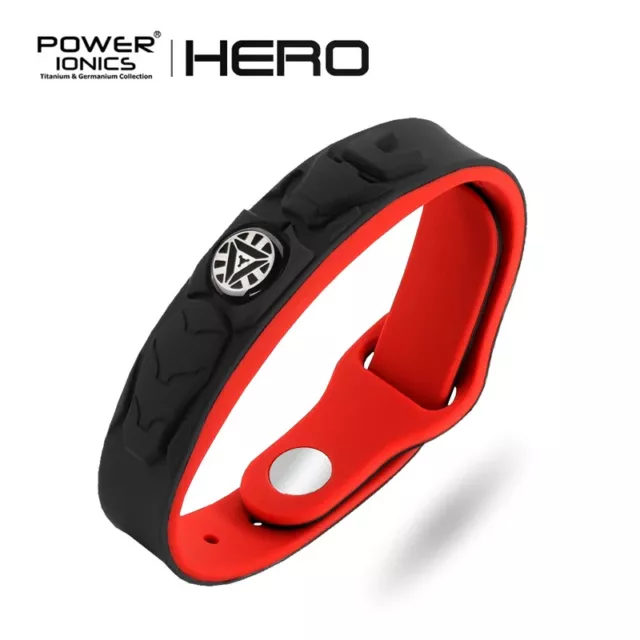 Power Ionics Hero 3000 Anions Sports Titanium Waterproof Bracelet Wristband