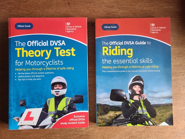 OFFICIAL DVSA THEORY Test for Motorcyclists + DVSA Guide to Riding EUR ...
