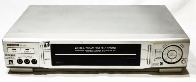 MAGNETOSCOPE SHARP VC-FH70 Lecteur S-Vhs Svhs Super Vhs K7 Cassette Video  Hifi EUR 185,00 - PicClick FR