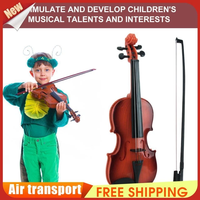 Acoustic Violin Toy Adjustable String Simulation Musical Instrument Kid Gifts *Z
