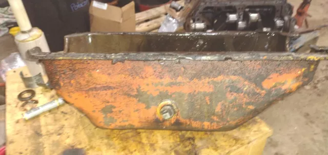 Allis Chalmers WD tractor engine oil pan an plug included AC part WC