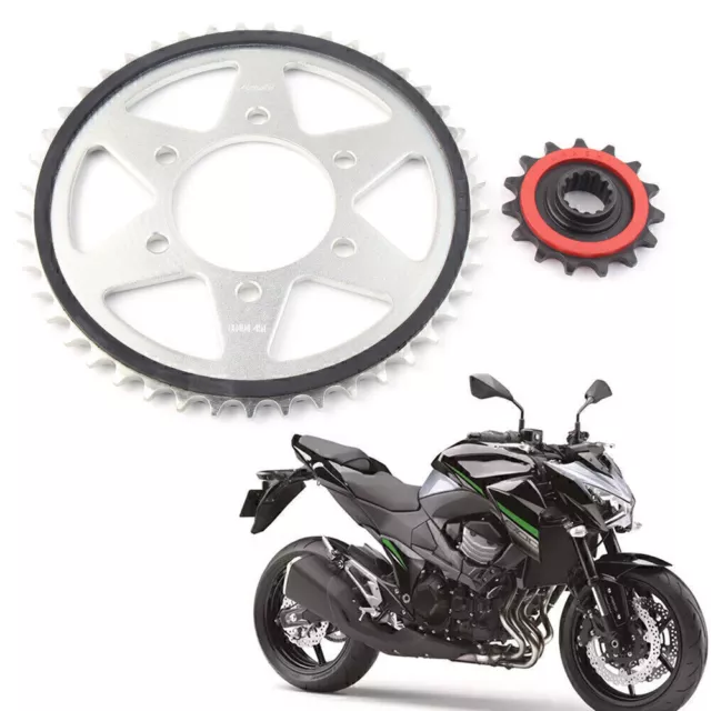 Gepolstertes 15T Kettenrad vorne hinten 45T Gummi für Kawasaki Z800 2013-2016 15