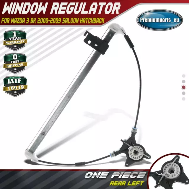 Power Window Regulator w/o Motor Rear Left for Mazda 3 BK 2000-2009 BP4K73590
