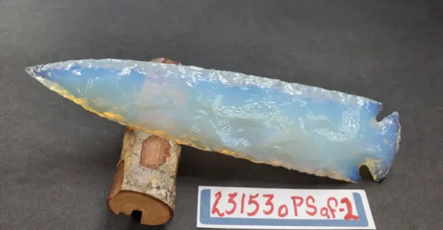 6.4" Opalite Spearhead - Lance Point- Hunting - Deco - Hand Knapped **Read**