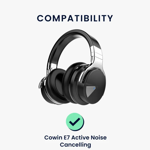 2x Ohrpolster kompatibel mit Cowin E7 Active Noise Cancelling Headphones Ersatz 2