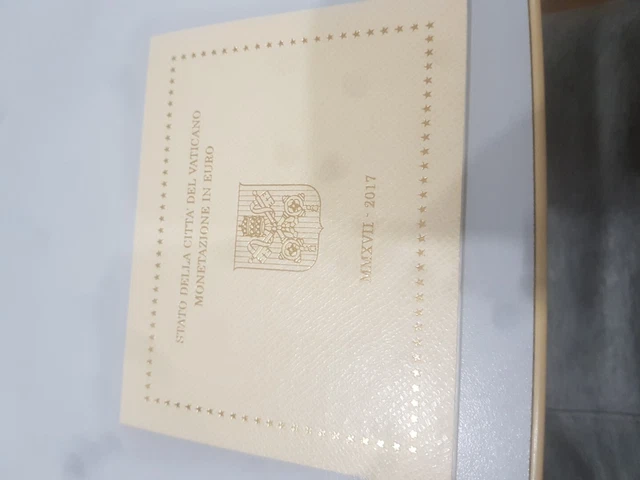 Vatican vaticano 2017 set without 2 euro coin unc