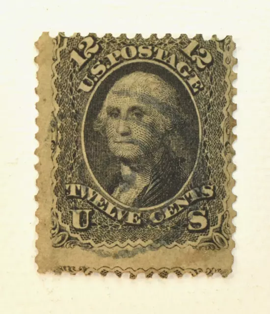 Us Stamp Scott #69 George Washington 12C Blue Target, 1861