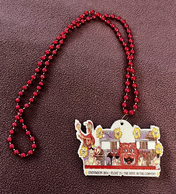 2024 KREWE OF Endymion New Orleans Mardi Gras Float 25 Bead Devil In