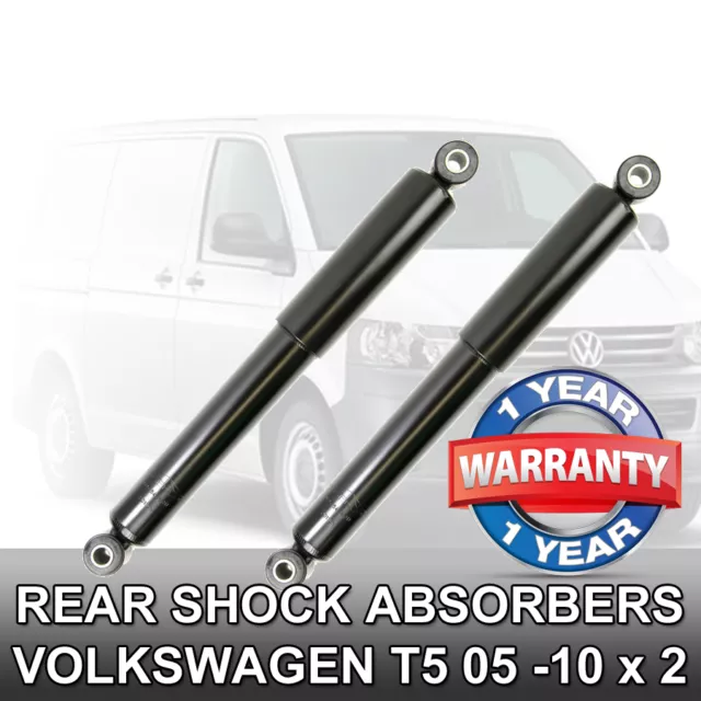 VW Volkswagen T5 Transporter Pair Rear Shock Absorbers Shockers Shocks Dampers