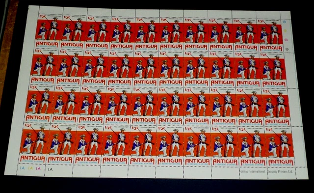 Antigua #423, 1976, U.s. Independence, Sheet/40, Mnh, Nice Lqqk, Sb2