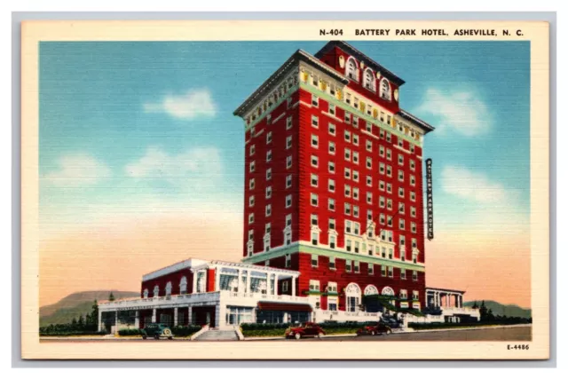 ASHEVILLE NC NORTH Carolina Battery Park Hotel Atop Down-Town Linen ...